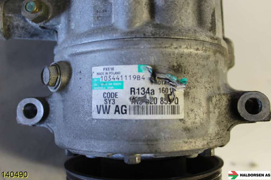Aircondition kompressor til VW Touran 2007-2010 (Type I, Fase 2)  (VOLKSWAGEN|1K0 820 859 F|1K0 820 808 FX|)