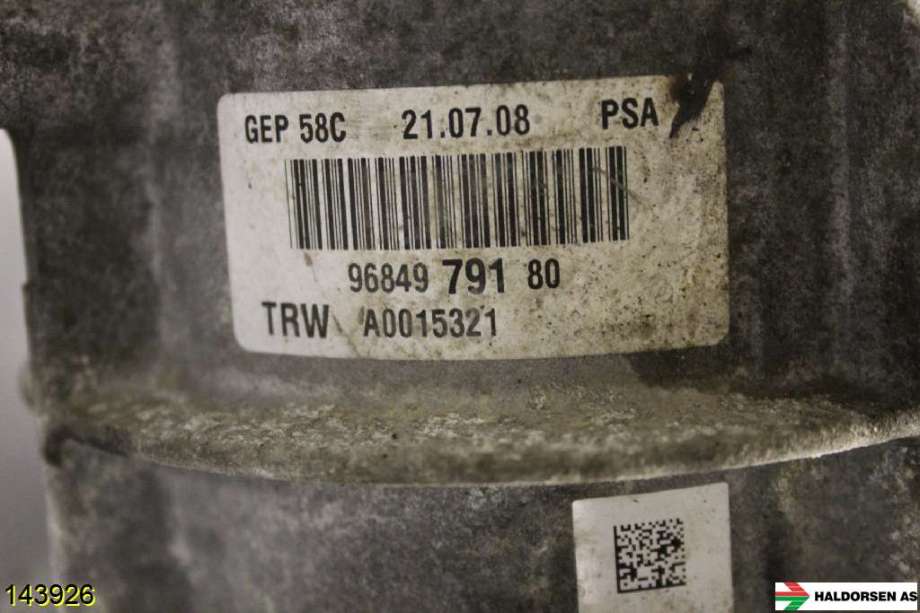 Servo pumpe mekanisk til Peugeot 308 2007-2011 (Type I, Fase 1)  (PEUGEOT 308|)