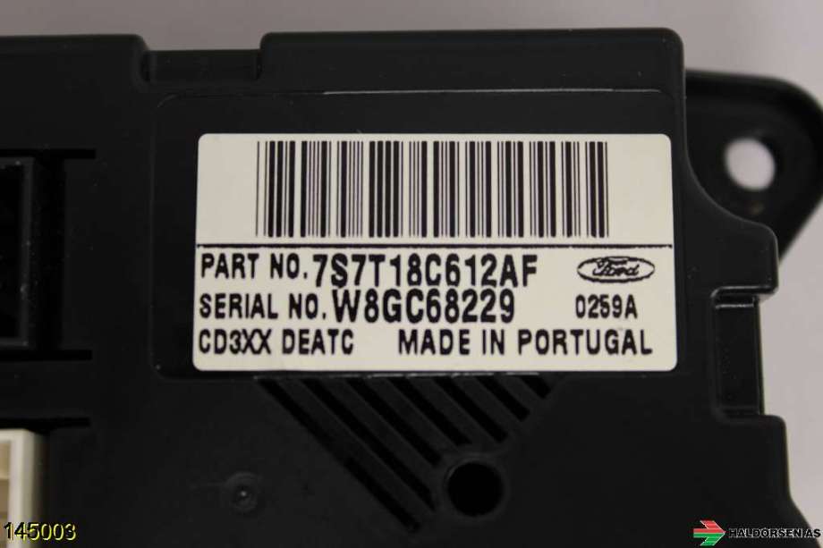 Varmeapparat betjening til Ford Mondeo 2007-2010 (Type IV, Fase 1)  (FORD|7S7T18C612AF|)