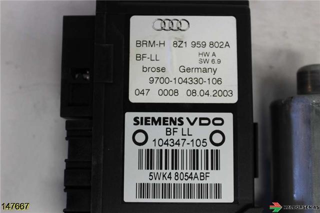 Ruteheis høyre til Audi A2 2000-2005  (AUDI|8Z1 959 802A|)