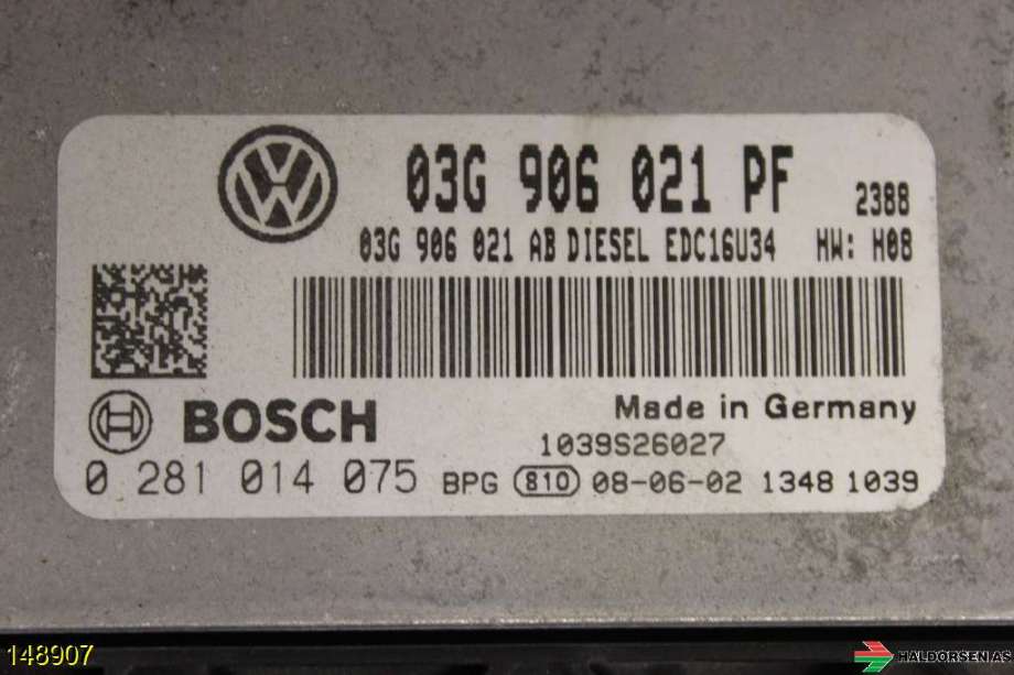 Styreenhet motor til VW Caddy 2004-2010 (Type III, Fase 1) (VOLKSWAGEN|)