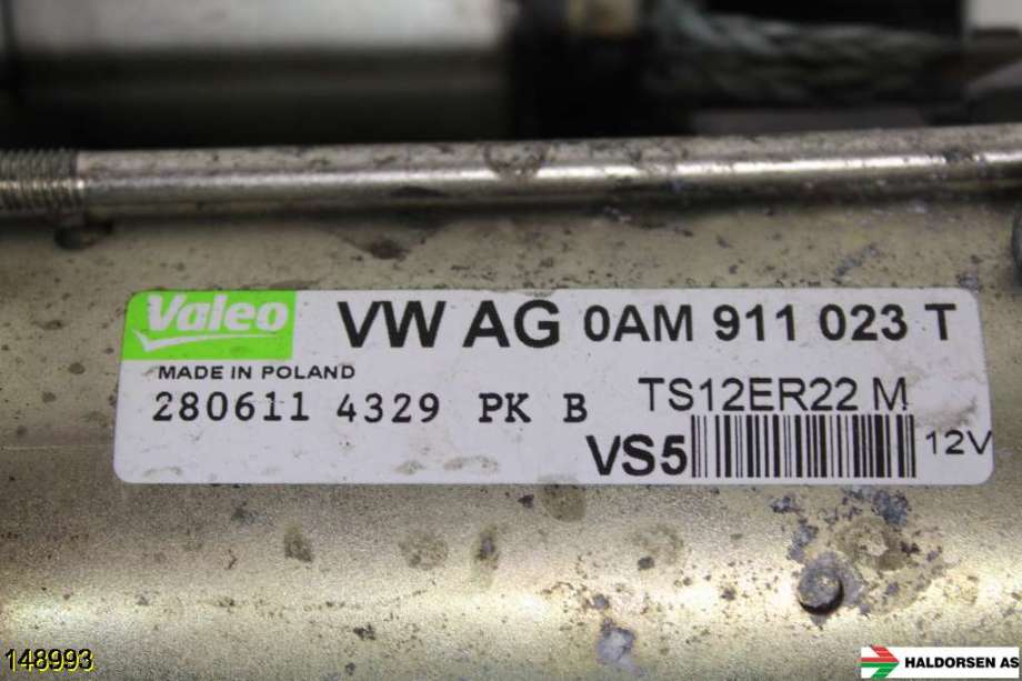 Starter til Škoda Yeti 2009-2013 (Fase 1)  (SKODA|0AM 911 023 TX||0AM 911 023 T)