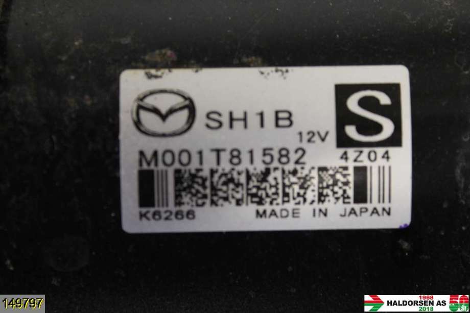 Starter diesel til Mazda 3 2013-2016 (Type III, Fase 1)  (MAZDA|M001T81582|)