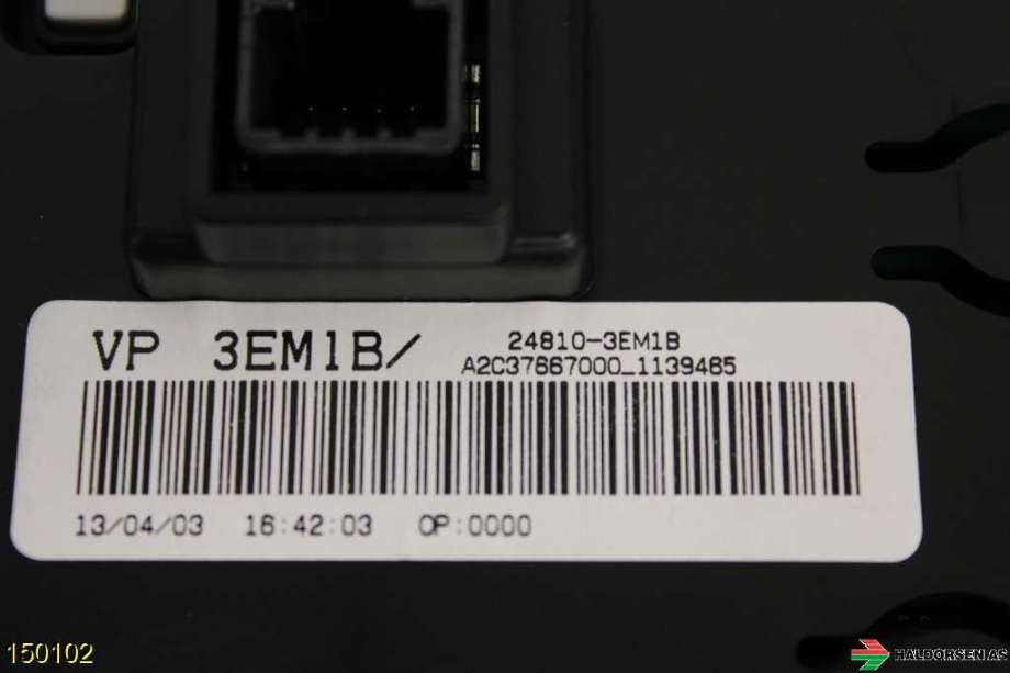 Instrument klokke til Nissan Leaf 2011-2017 (Type I)  (NISSAN|24810-3EM1B|)