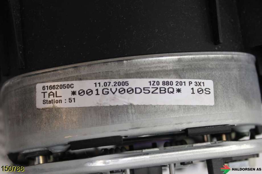 Airbag rattpute til Škoda Octavia 2005-2008 (Type II, Fase 1) (SKODA|1Z0 880 201 P|)