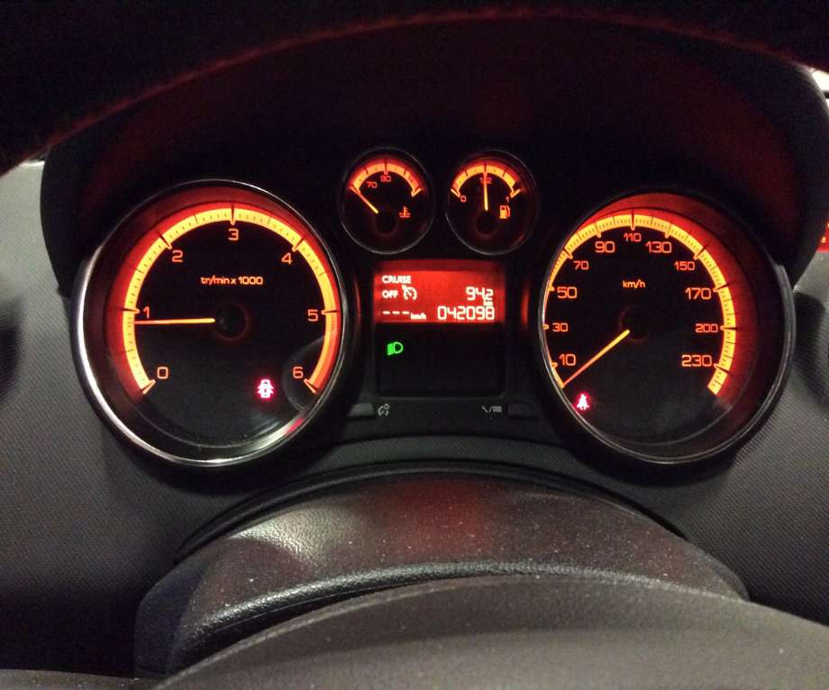 Instrumentpanel til Peugeot 308 2011-2013 (Type I, Fase 2) (PEUGEOT|9666649080|)