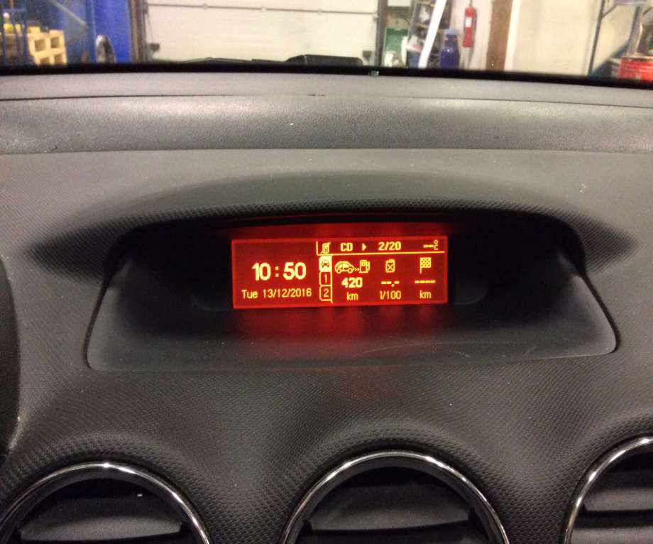 Instrument diverse til Peugeot 308, 2011-2013 (Type I, Fase 2) (PEUGEOT|9676655380-01)
