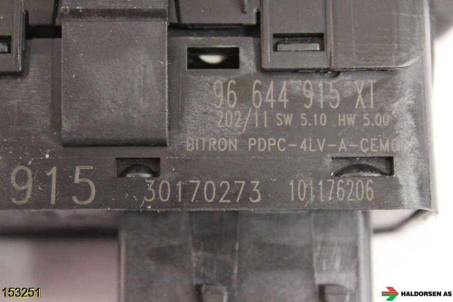 Bryter ruteheis til Peugeot 308 2011-2013 (Type I, Fase 2) (PEUGEOT|96 644 915 XT|30170273|)