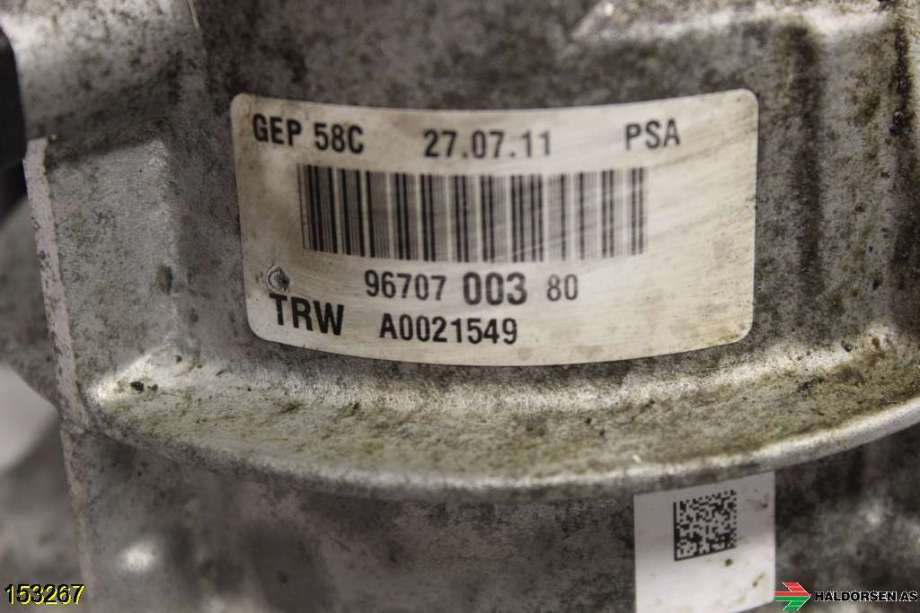 Servo pumpe elektrisk til Peugeot 308 2011-2013 (Type I, Fase 2)  (PEUGEOT|96707 003 80|)