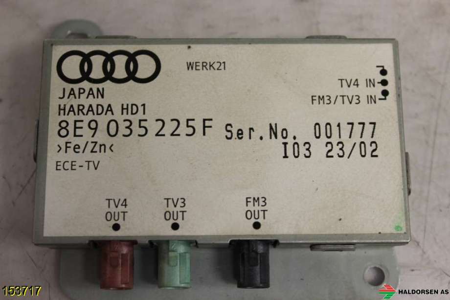 Antenne forsterker til Audi A4, 2001-2004 (Type II) (B6) (B6) (AUDI|8E9 035 225 F)