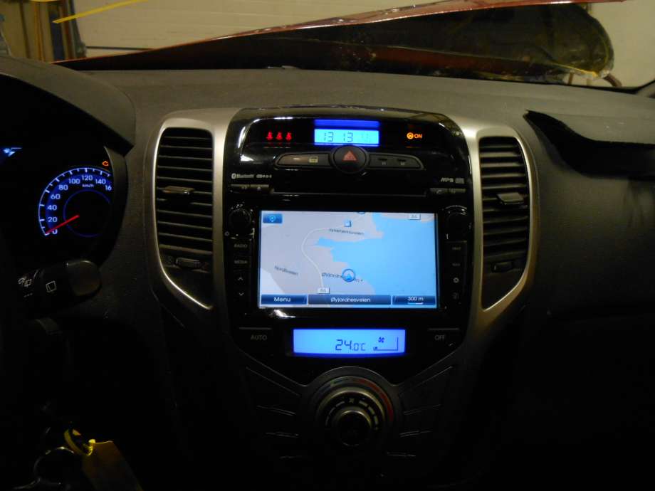 Bilstereo navigasjon til Hyundai Ix20 2010-2017  (HYUNDAI|96560 1K0004X|)