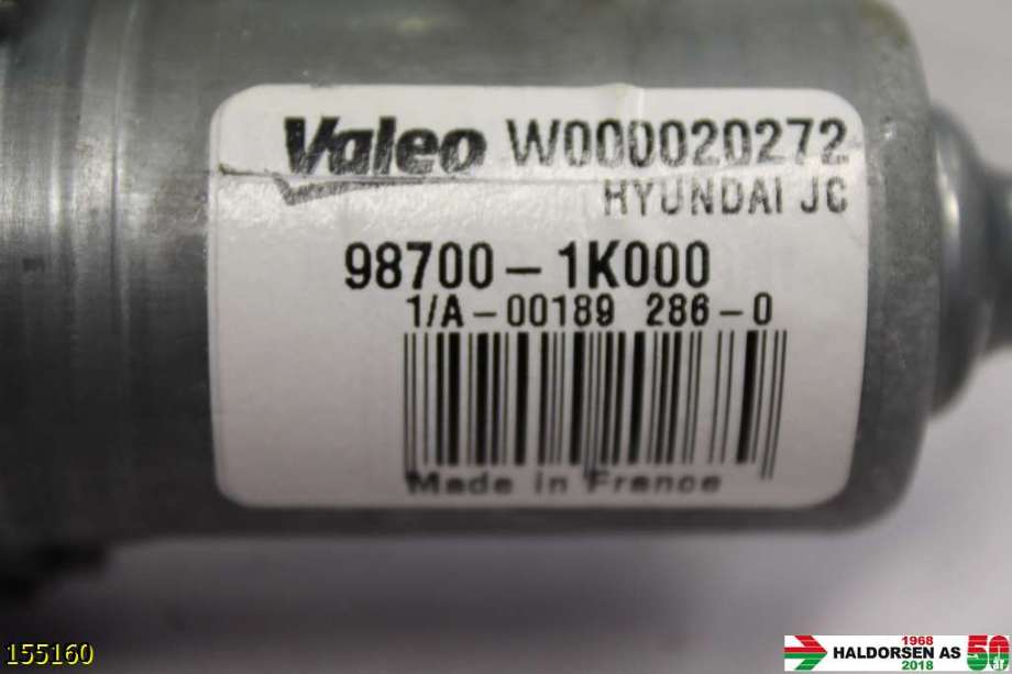 Viskermotor bakrute til Hyundai Ix20 2010-2017  (HYUNDAI|98700-1K000|)