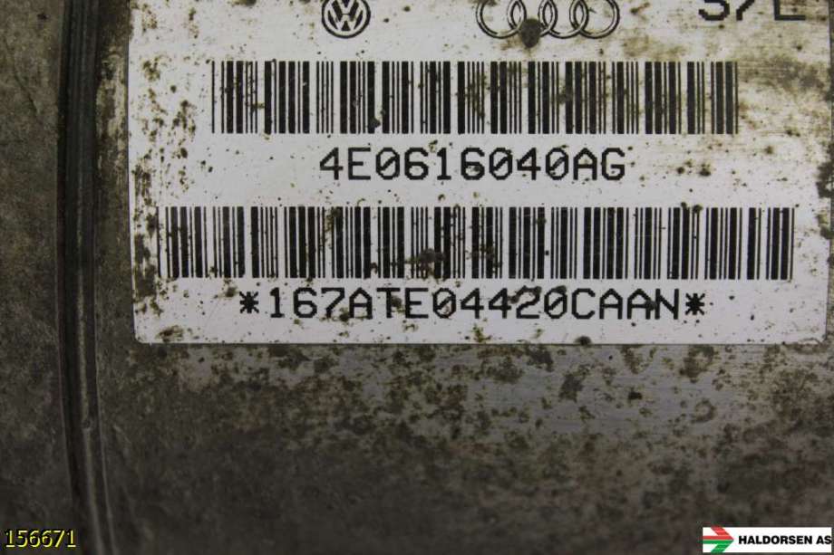 Støtdemper foran til Audi A8 2003-2010 (Type II)  (AUDI|4E0 616 040 AJ|)