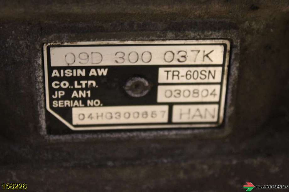 Girkasse automat til VW Touareg 2003-2007 (Type I, Fase 1)  (VOLKSWAGEN|09D 300 037 K|)