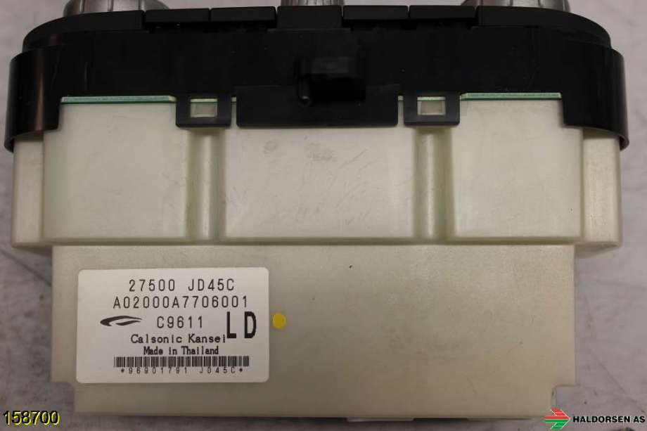 Varmeapparat betjening til Nissan Qashqai 2007-2010 (Type I, Fase 1)  (NISSAN|27500 JD45C|)