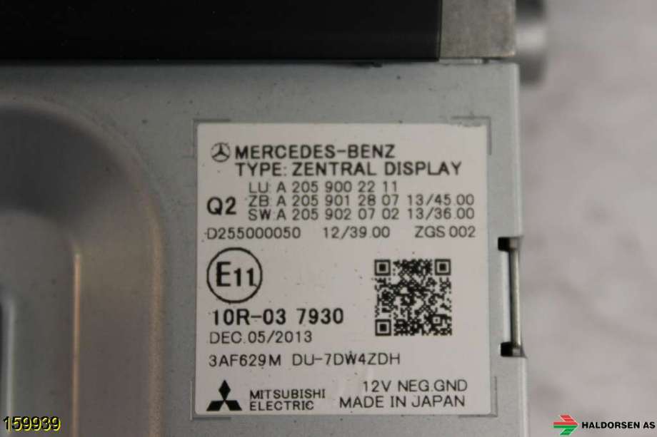 Instrument kjørecomputer til Mercedes C-Klasse 2014-2018 (Fase 1) (W205) (W205) (MERCEDES|A 205 900 22 11|)