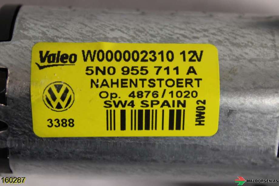 Viskermotor bakrute til VW Tiguan 2007-2011 (Type I, Fase 1) (VOLKSWAGEN|5N0 955 711 A|)