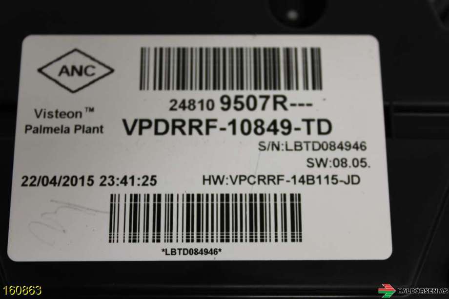 Instrumentpanel til Opel Vivaro B 2014-2019 (OPEL|93461383|)
