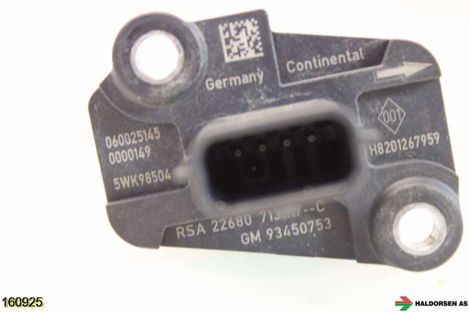 Luftmengde/luftmassemåler til Opel Vivaro B 2014-2019  (OPEL|93450753|)
