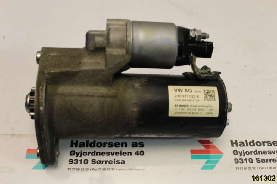 Starter diesel til VW Amarok 2010-2016 (Type I, Fase 1)  (VOLKSWAGEN|2H0 911 023 K|)