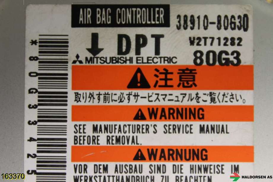 Airbag elektronikk til Suzuki Ignis 2003-2010 (Type I) (UNGARN) (UNGARN) (SUZUKI|38910-80G21||38910-80G30)