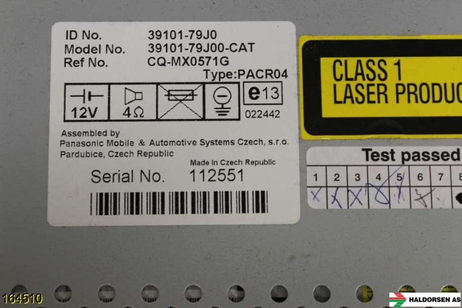 Bilstereo til Suzuki SX4 2006-2009 (Type I, Fase 1) (SUZUKI|)