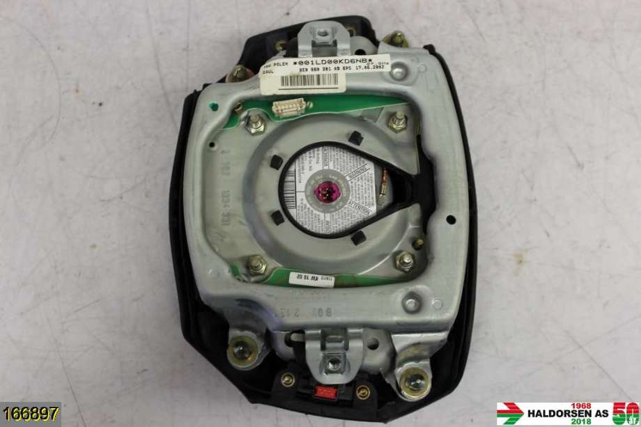 Airbag rattpute til Audi A6 2001-2004 (Type II, Fase 2) (C5) (C5) (AUDI|8E0 880 201 AB 6PS|)