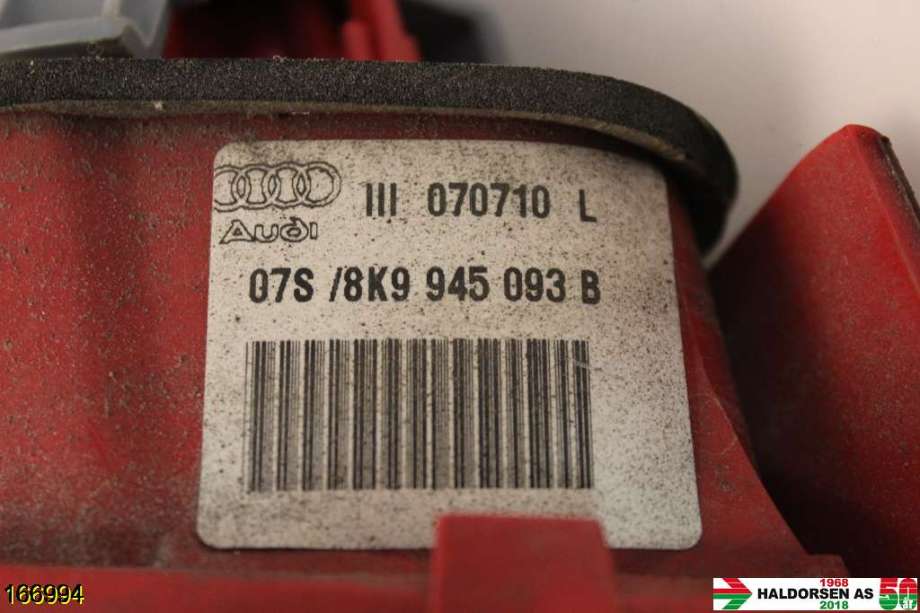 Baklykt venstre indre til Audi A4 2007-2014 (Type IV) (B8) (B8) (AUDI|8K9 945 093 B|)