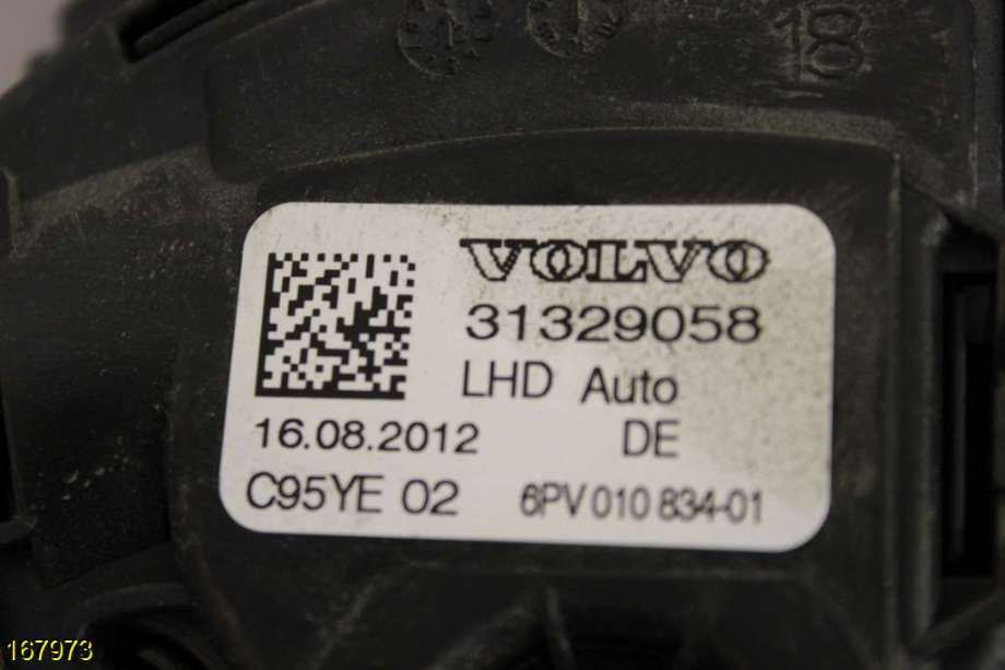 Pedal gass til Volvo V70 2007-2013 (Type III, Fase 1)  (VOLVO|31329058|)