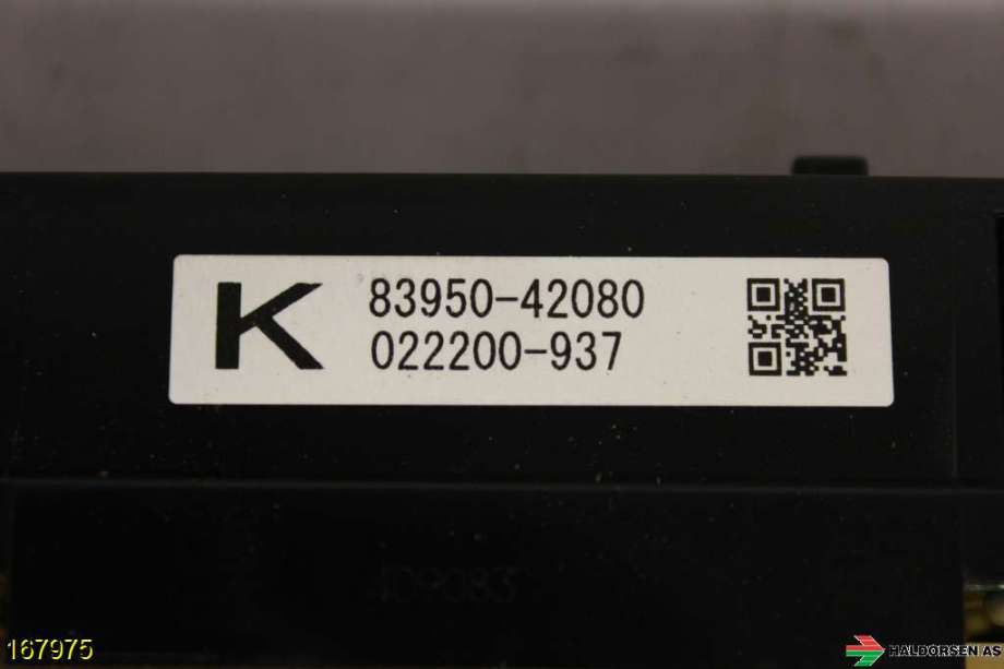 Instrument klokke til Toyota RAV4 2013-2015 (Type IV, Fase 1)  (TOYOTA|83950-42080|022200-937|)