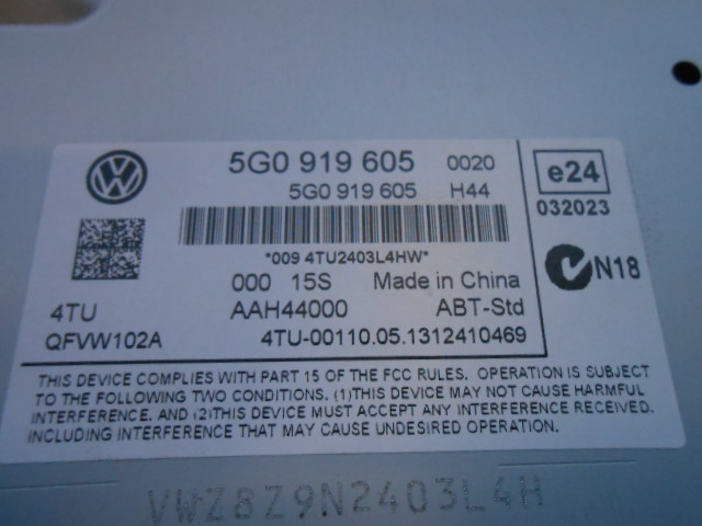Instrument kjørecomputer til VW Golf VII 2012-2017 (Fase 1) (VOLKSWAGEN|5G0 919 605|)