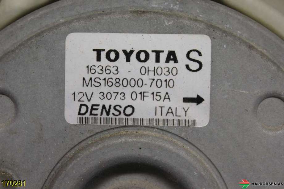 Kjølevifte til Toyota Avensis 2003-2008 (Type II)  (TOYOTA|16711-0D090|)