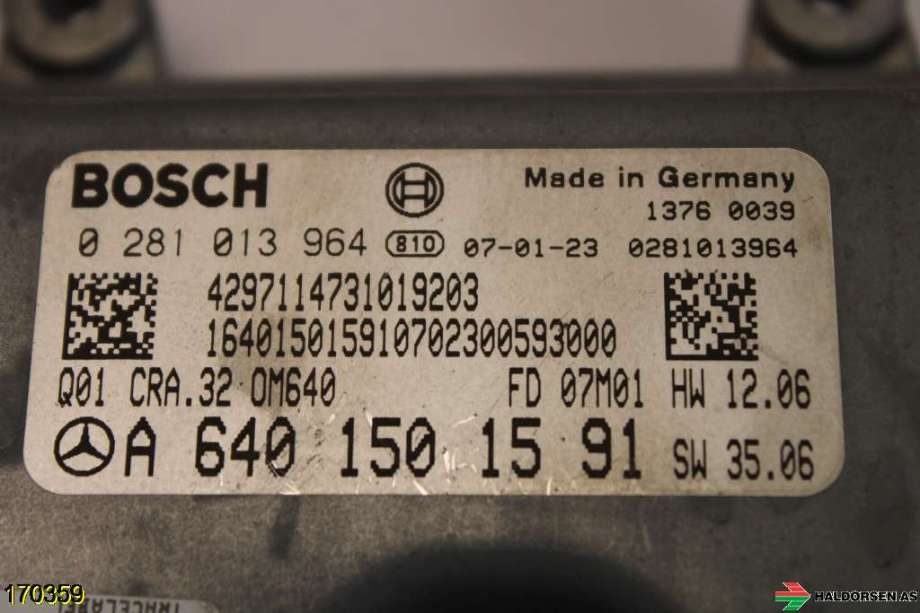 Styreenhet motor til Mercedes A-Klasse 2005-2012 (W169) (W169) (MERCEDES|)