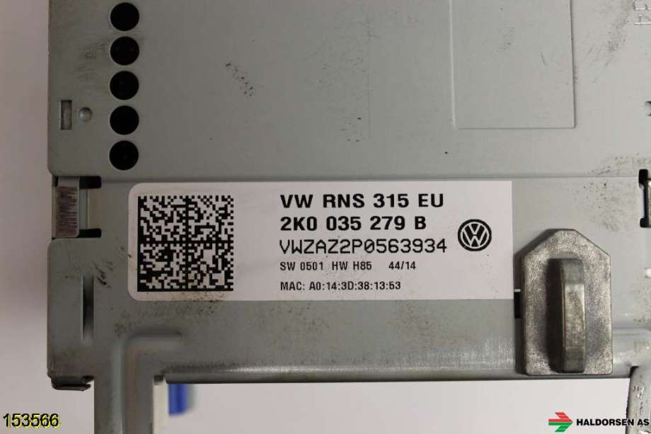 Bilstereo navigasjon til VW Amarok 2010-2016 (Type I, Fase 1)  (VOLKSWAGEN|2K0 035 279 B|)