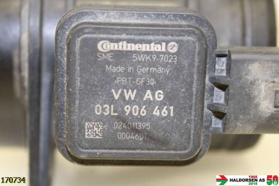 Luftmengde/luftmassemåler til VW Caddy 2010-2015 (Type III, Fase 2)  (VOLKSWAGEN|03L 906 461|)