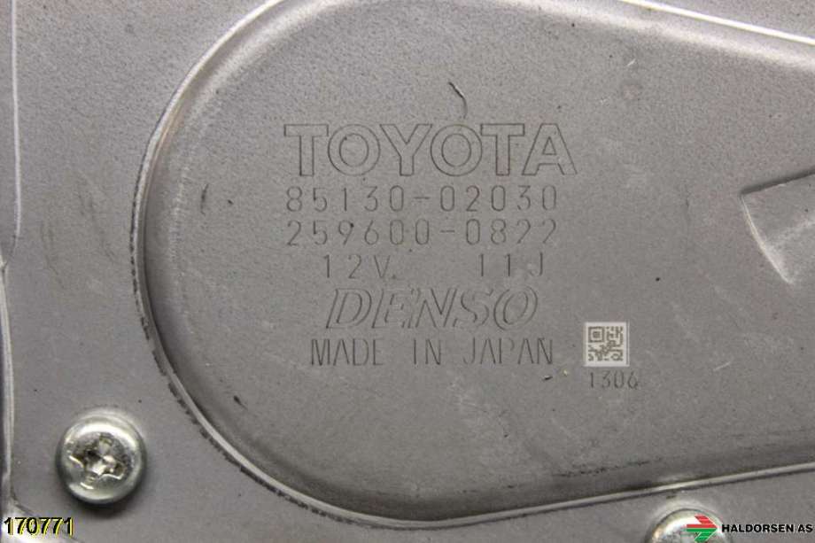 Viskermotor bakrute til Toyota Auris 2007-2010 (Type I, Fase 1)  (TOYOTA|85130-02030|)