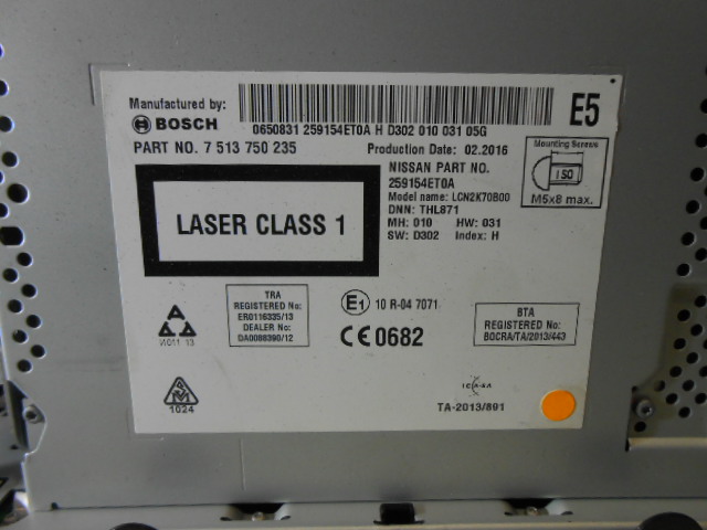 Bilstereo navigasjon til Nissan X-Trail 2014-2022 (T32) (T32) (NISSAN|25915 4ET0A|)