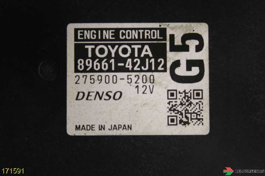 Styreenhet motor til Toyota RAV4 2009-2013 (Type III, Fase 2)  (TOYOTA|89661-42J12|)