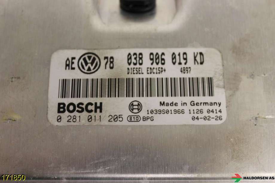 Styreenhet motor til VW Passat 2001-2005 (B5,3BG) (B5,3BG) (VOLKSWAGEN|038 906 019 KD|)