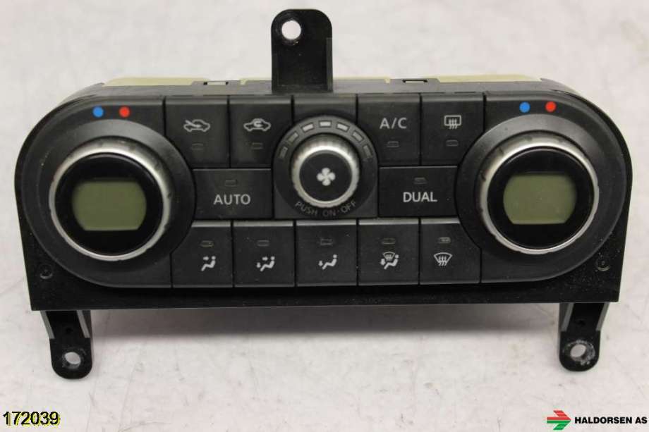 Varmeapparat betjening til Nissan Qashqai 2007-2010 (Type I, Fase 1)  (NISSAN|27500JD45C|)