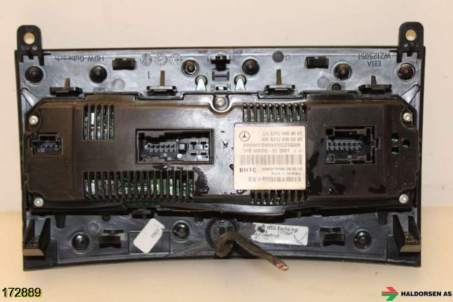 Varmeapparat betjening til Mercedes E-Klasse 2009-2013 (Fase 1) (W212) (W212) (MERCEDES|A 212 900 46 07|)