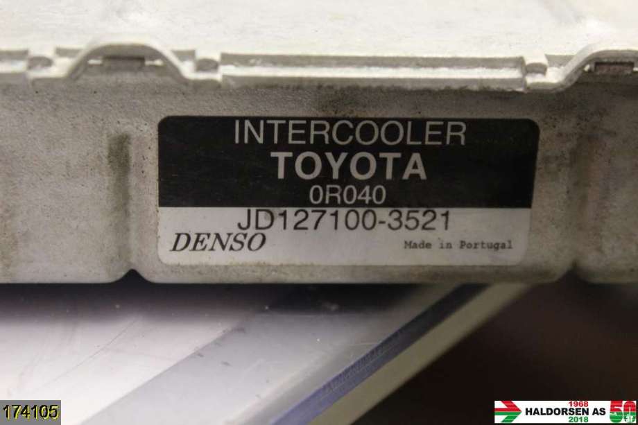 Intercooler til Toyota Avensis 2009-2015 (Type III, Fase 1) (TOYOTA|17940-0R040|)