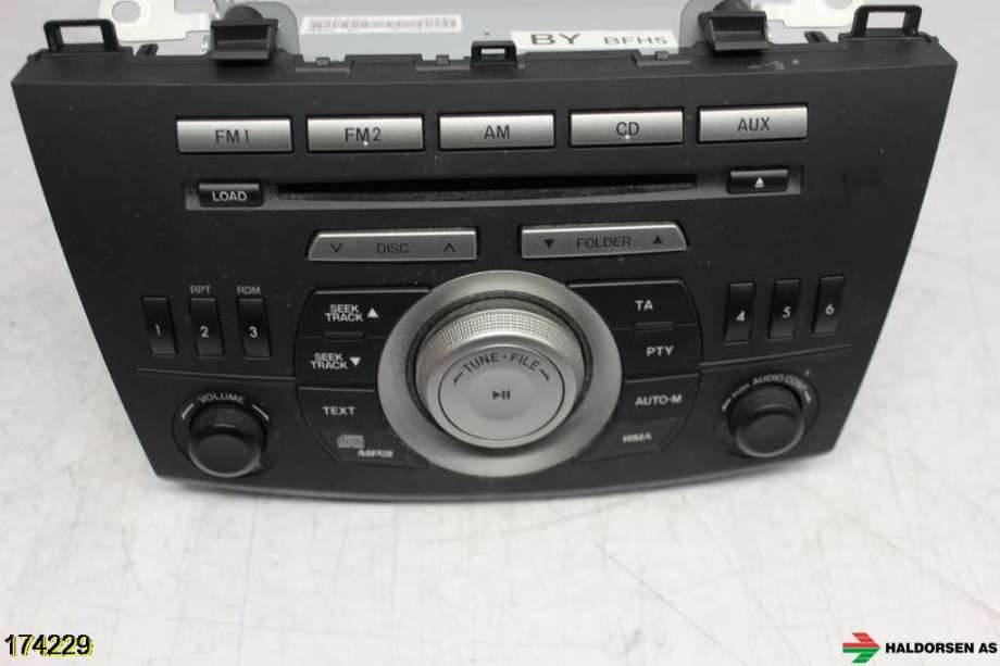 Bilstereo til Mazda 3 2009-2013 (Type II)  (MAZDA|BFH5-66-AR0|BDA4-66-AH0A|)