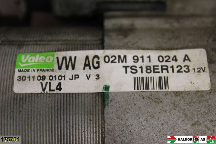 Starter diesel til Škoda Yeti 2009-2013 (Fase 1)  (SKODA|02M 911 024 A|)