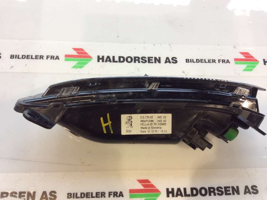 Tåkelykt høyre foran til Peugeot 308 2013-2021 (Type II)  (PEUGEOT 308|98 067 120 80|)