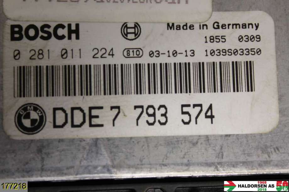 Styreenhet motor til BMW 5-Serie 2003-2010 (E60/E61) (E60/E61) (BMW|13 61 7 811 896|BOSCH 0 281 011 224|DDE 7 793 574)