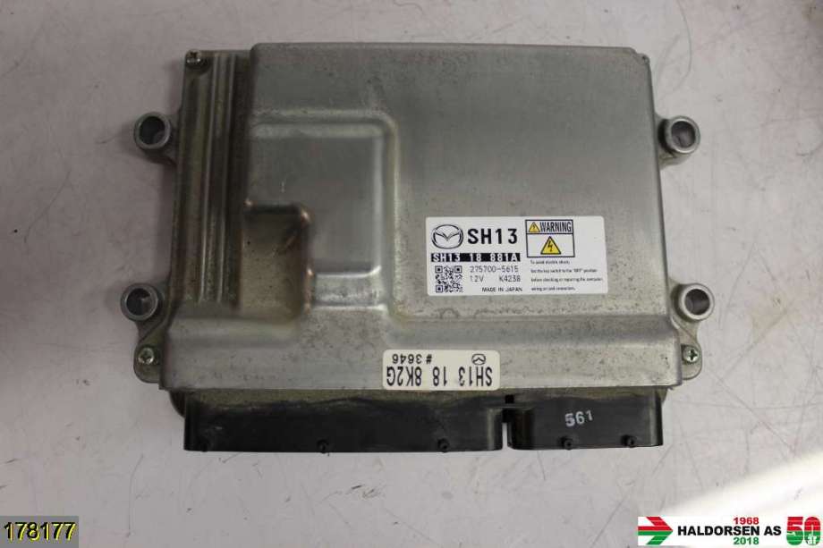 Styreenhet motor til Mazda 3, 2013-2016 (Type III, Fase 1)  (MAZDA|SH13 18 881)