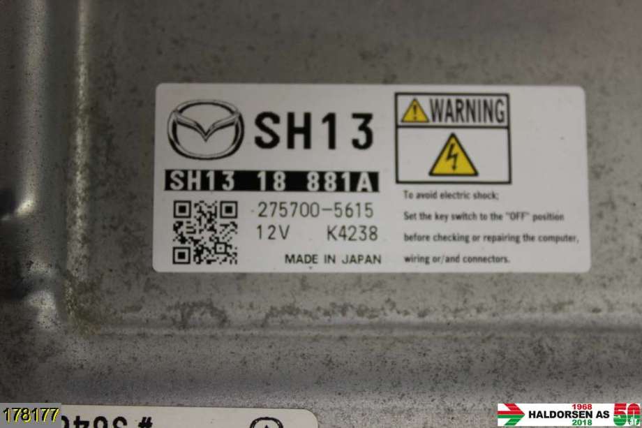 Styreenhet motor til Mazda 3 2013-2016 (Type III, Fase 1)  (MAZDA|SH13 18 881|)