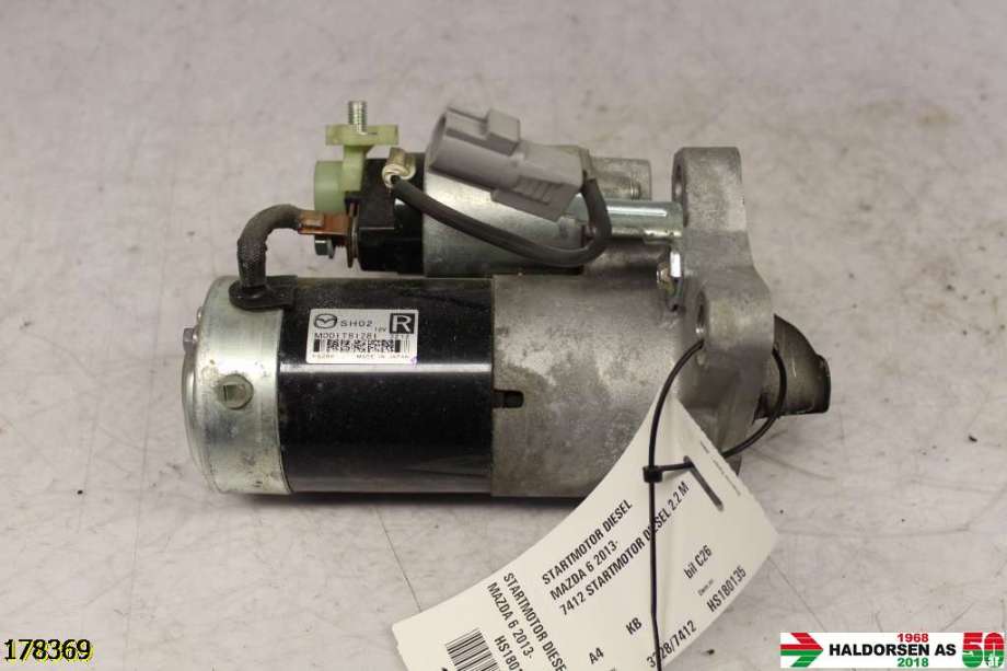 Starter diesel til Mazda 6, 2013-2015 (Type III, Fase 1)  (MAZDA|M001-T8-1281)