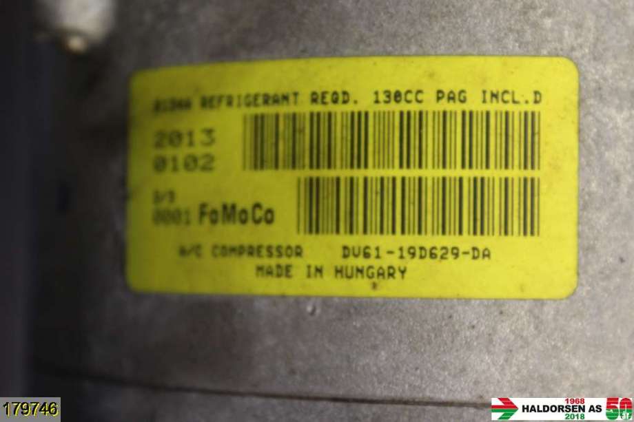 Aircondition kompressor til Ford Kuga 2013-2019  (FORD|DV61-19D629-DA|)
